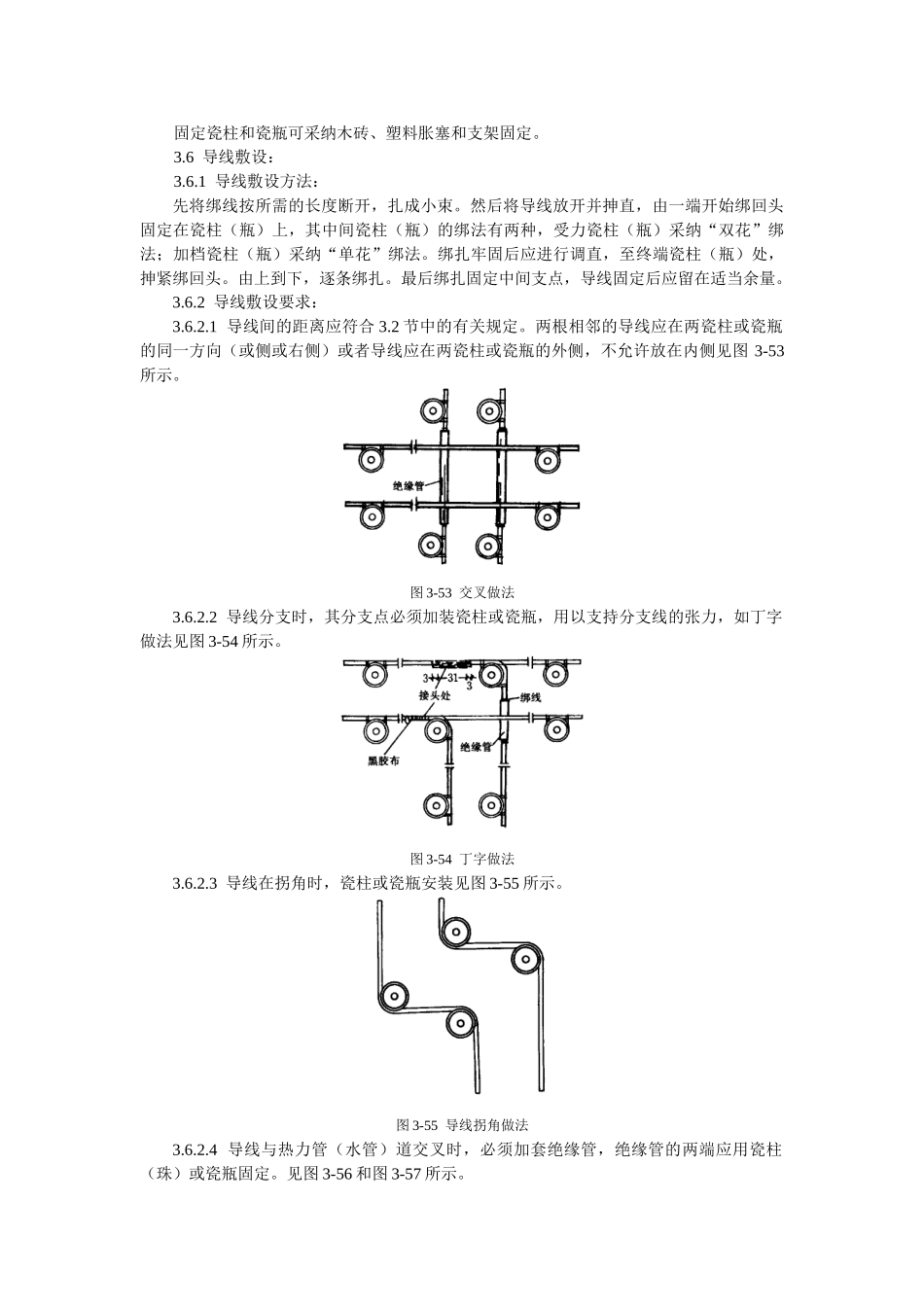 瓷柱瓷瓶配线工艺标准_第3页