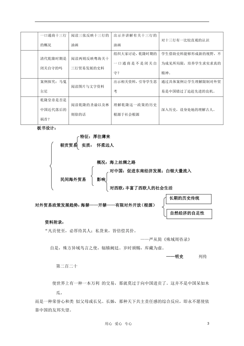 高中历史 6.27《明清对外贸易》教案 华东师大版第三分册_第3页