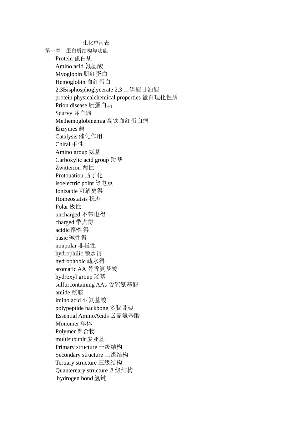 生化英文单词汇总_第1页