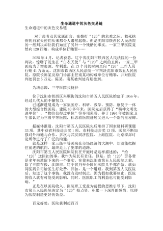 生命通道中的灰色交易链