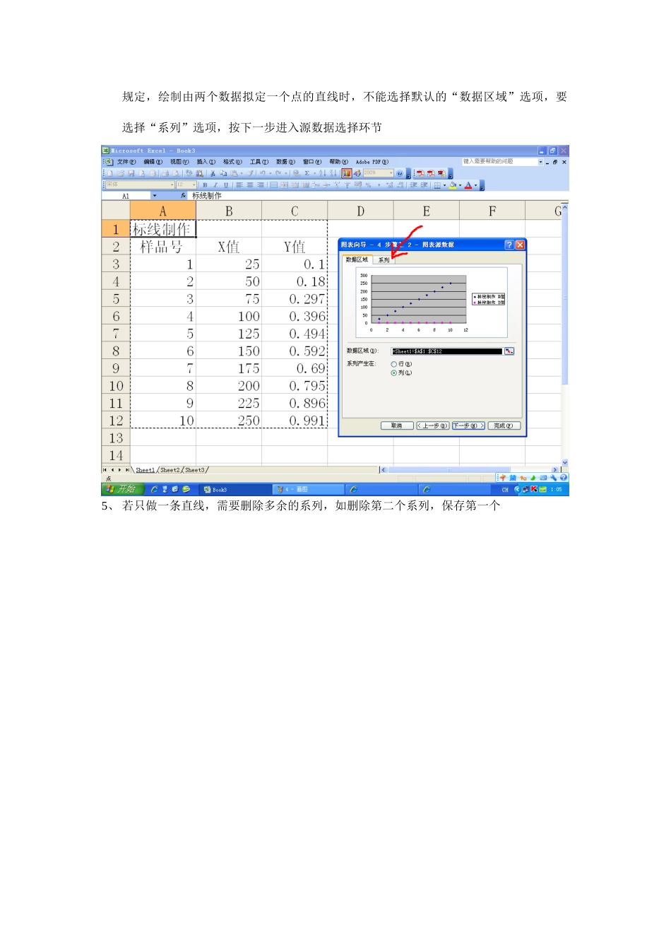 用Excel制作标准曲线流程_第3页