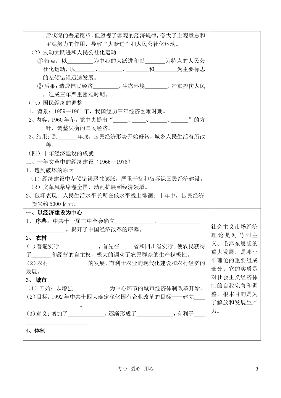 高中历史 中国社会主义经济建设的曲折发展教案 岳麓版必修2_第3页