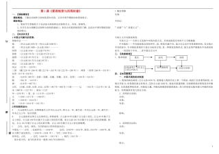 高中历史 第1课《夏商制度与西周封建》学案（学生版）岳麓版必修1