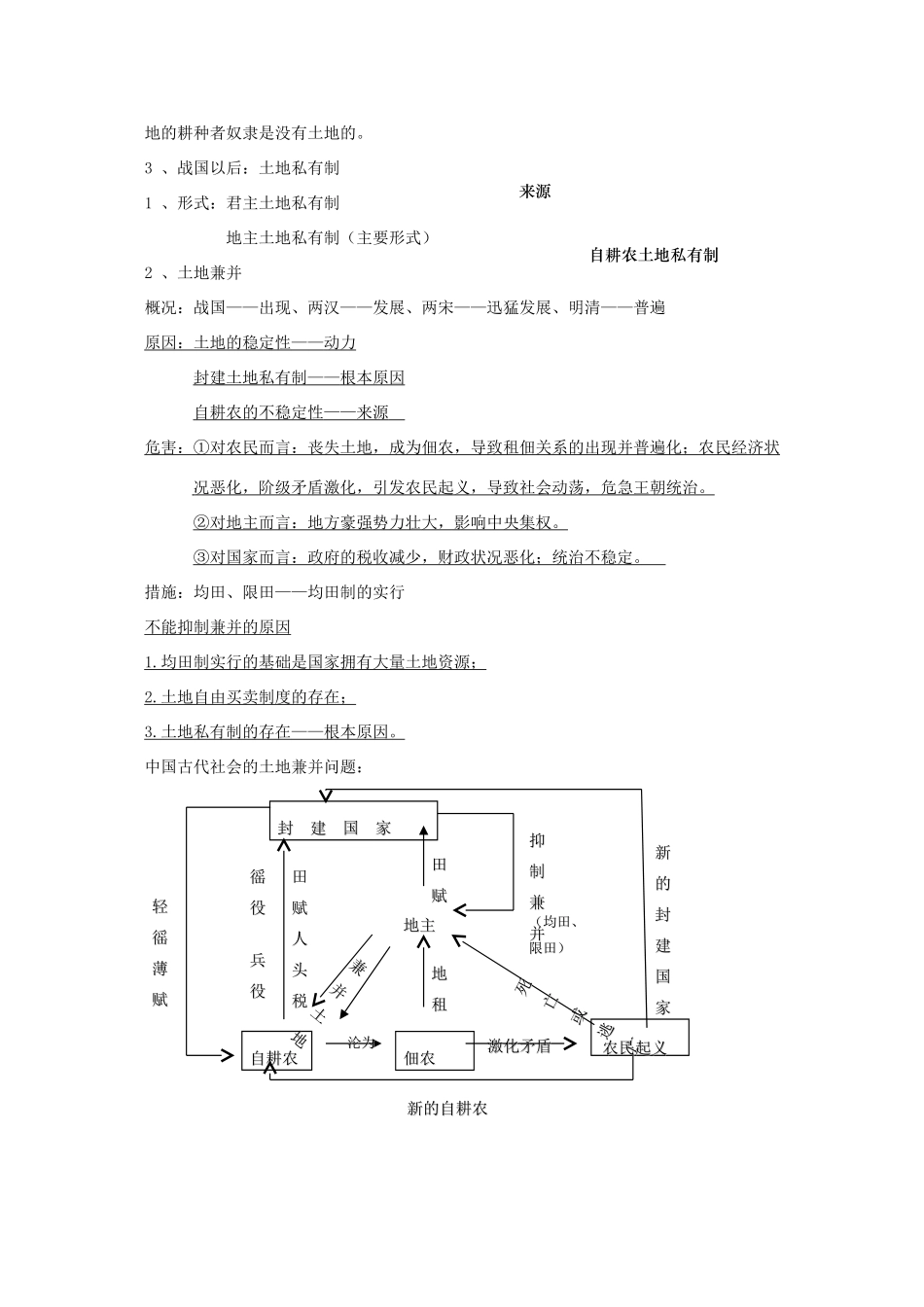 高中历史 第一单元 中国古代的农耕经济 第2课 中国古代的土地制度素材 岳麓版必修2-岳麓版高一必修2历史素材_第2页