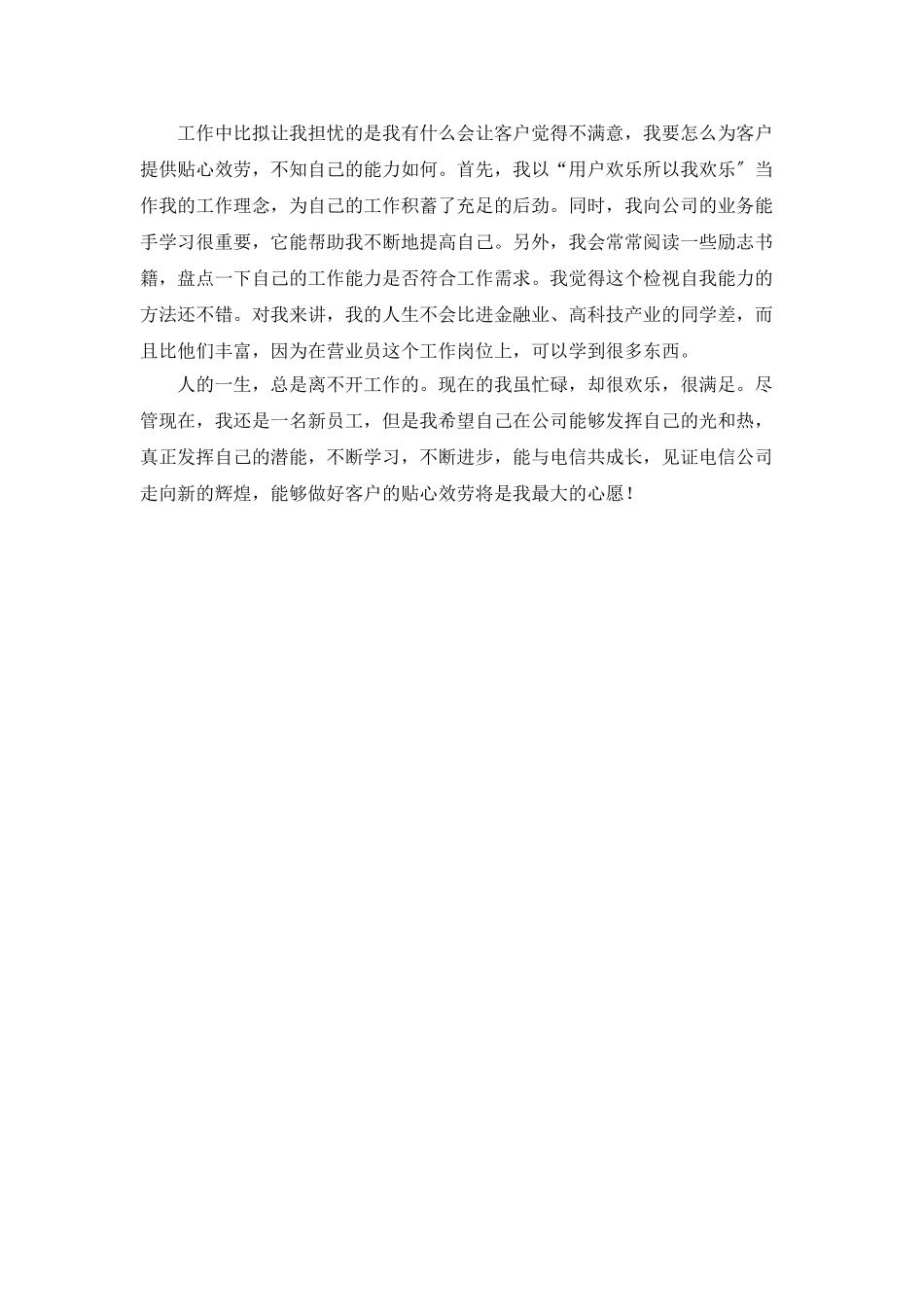 电信公司统计员的年度个人工作总结_第3页