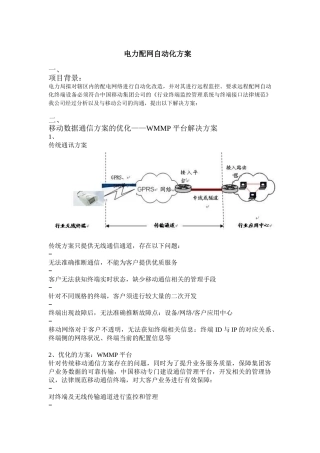 电力配网自动化方案