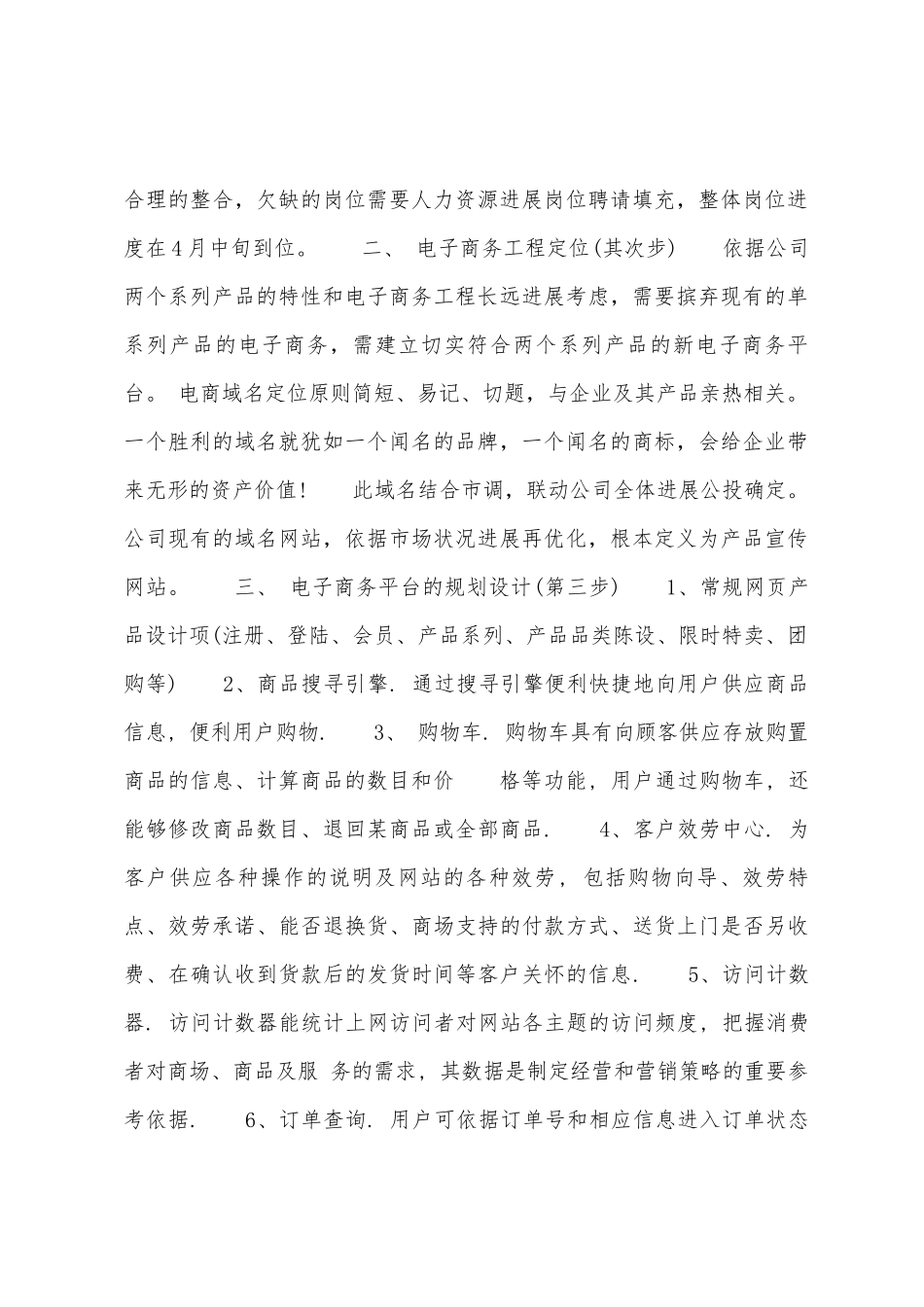 电商运营的工作计划内容_第2页