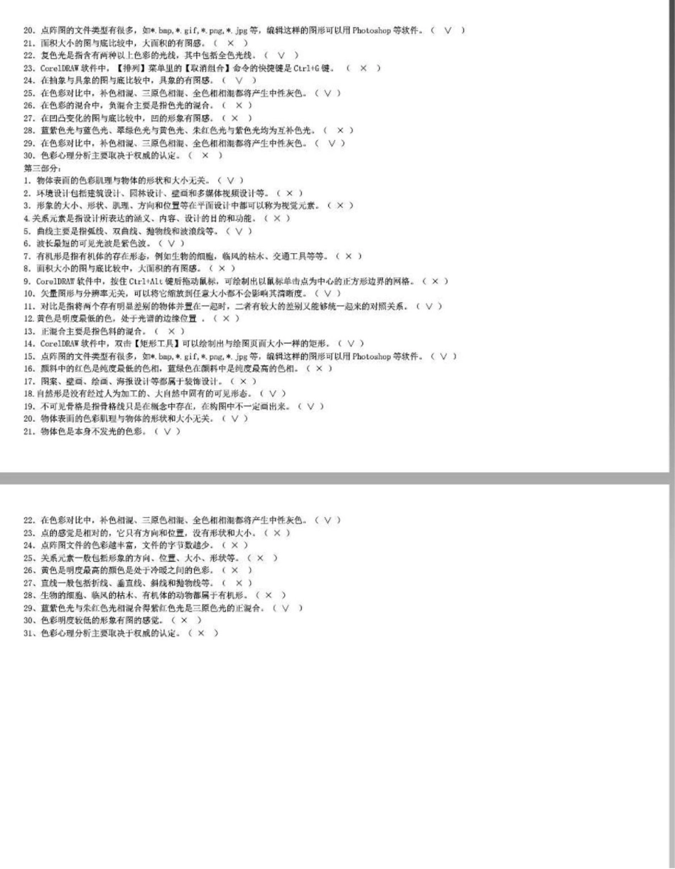 电大10春网站美工备考复习题-判断题-带答案_第2页