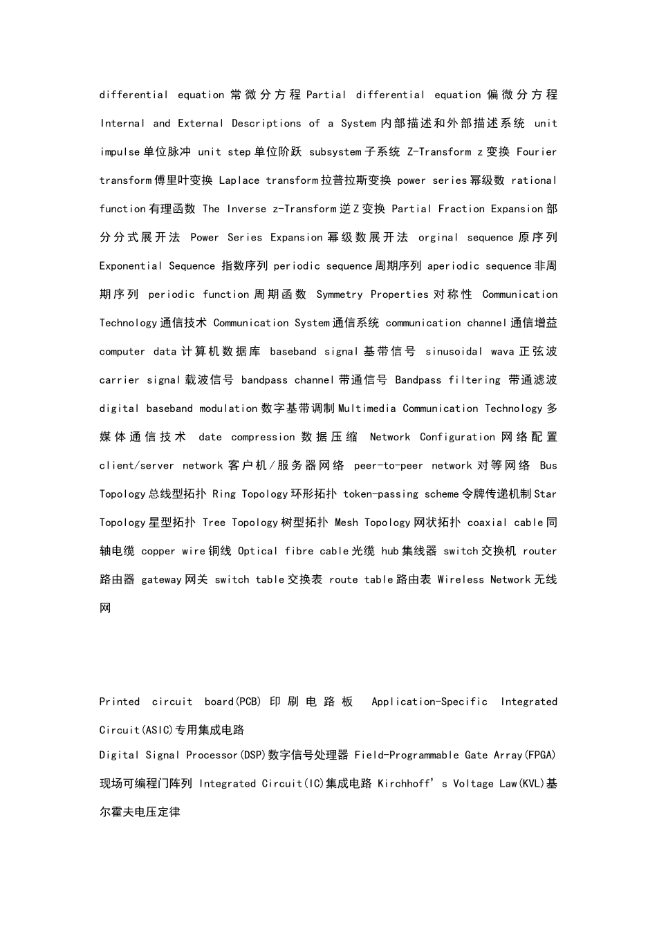 电子信息与通信工程专业英语词汇_第2页