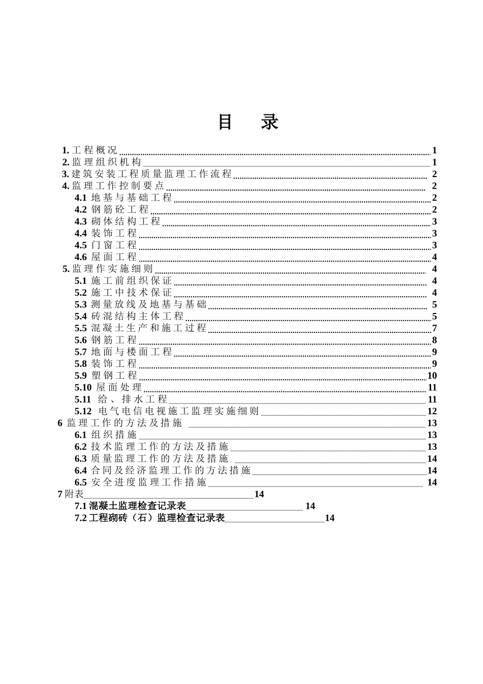 电子厂房宿舍工程土建部分监理细则_第2页