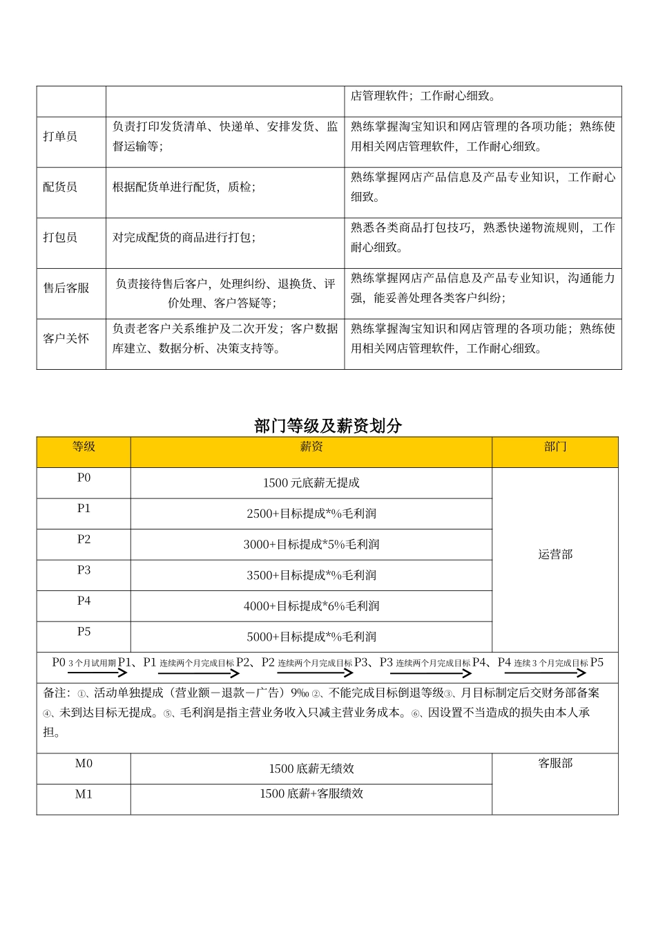 电子商务公司岗位职责及薪资_第2页