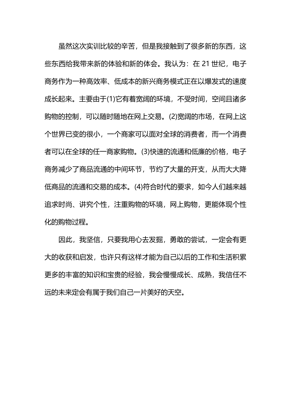 电子商务实训暑期实习报告_第3页