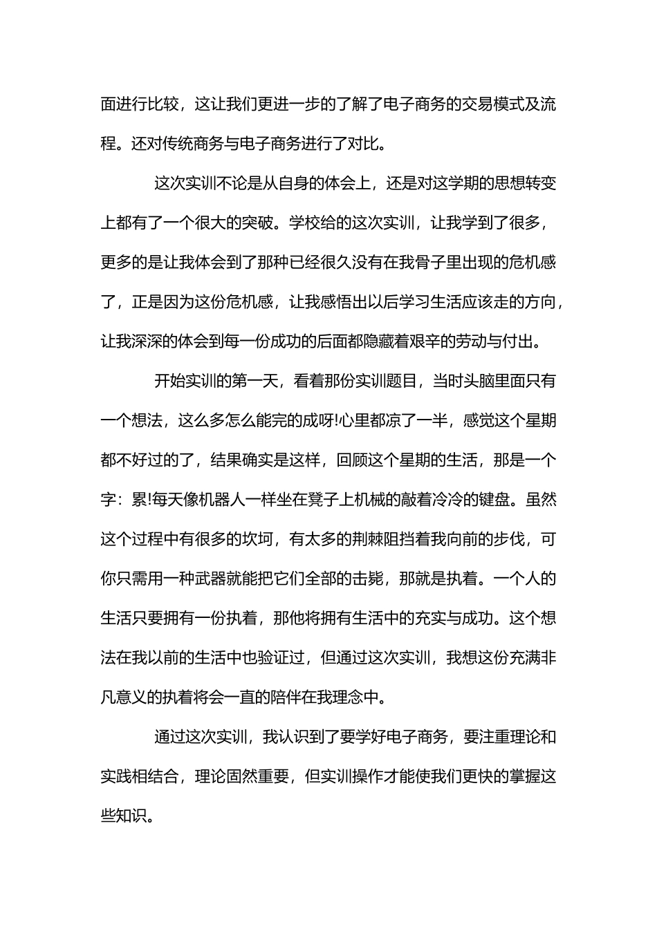 电子商务实训暑期社会实践报告_第2页