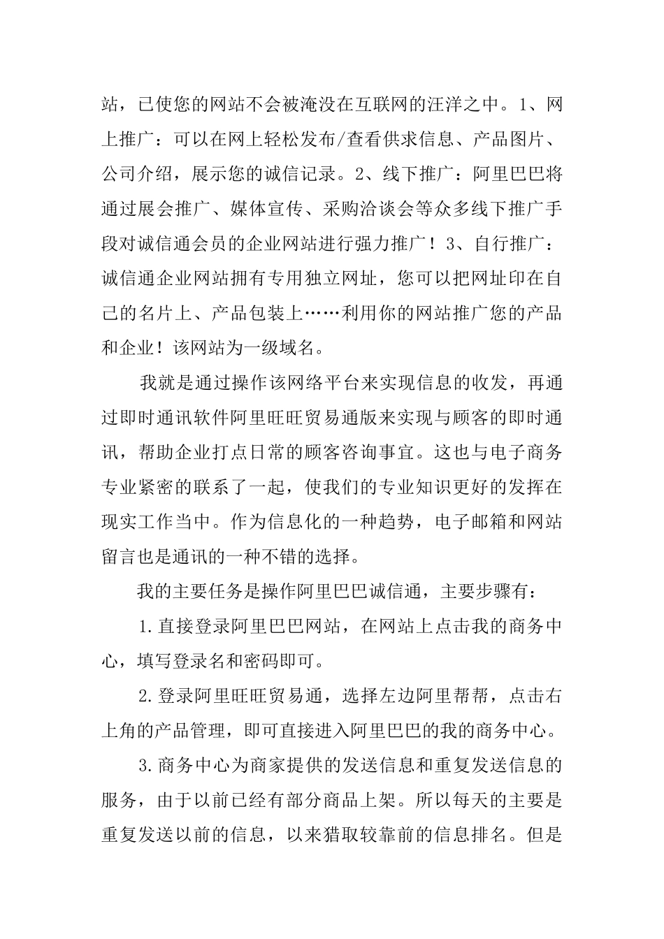 电子商务毕业的实习报告_第3页