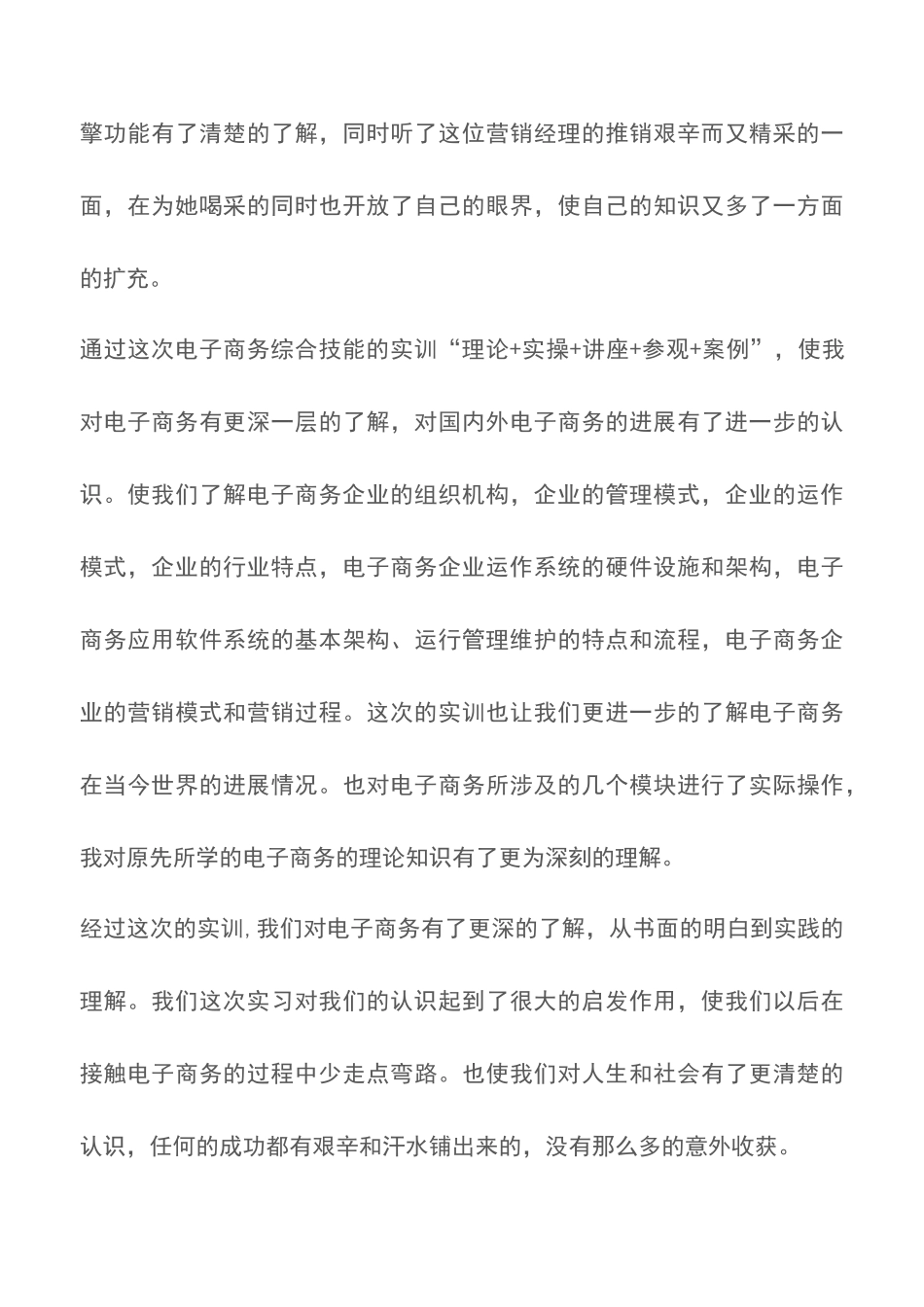 电子商务综合技能实训总结_第3页