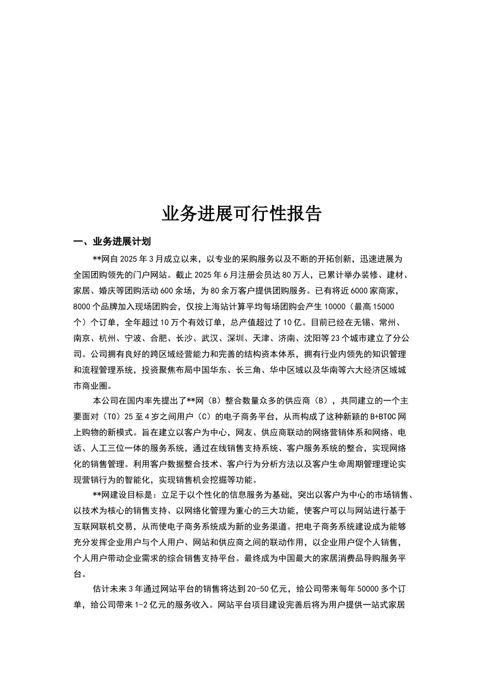 电子商务网站业务发展可行性报告_第2页
