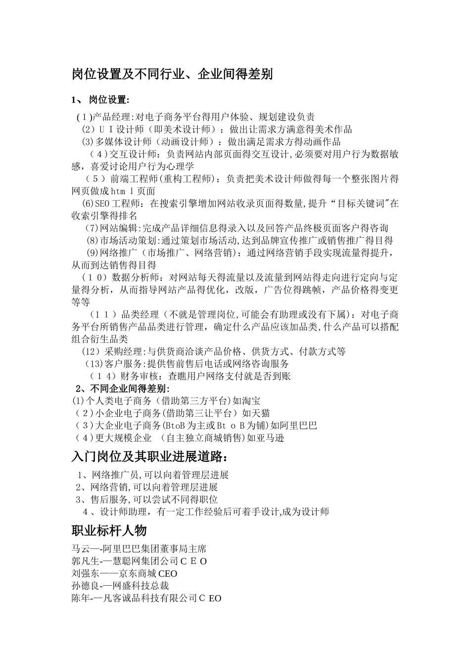 电子商务职业认知报告_第2页