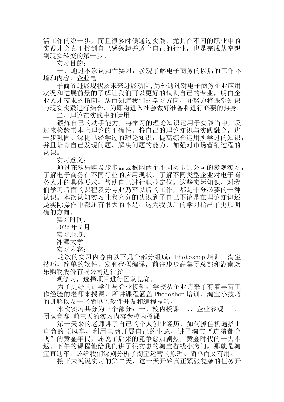 电子商务顶岗实习报告_第3页