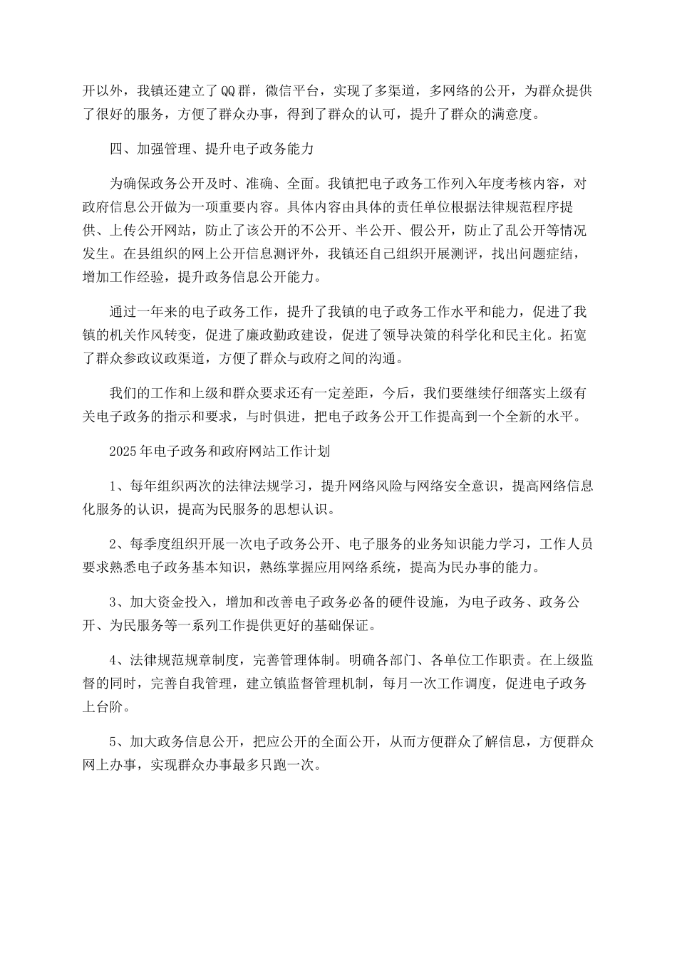 电子政务2025年工作总结和2025年工作计划_第2页