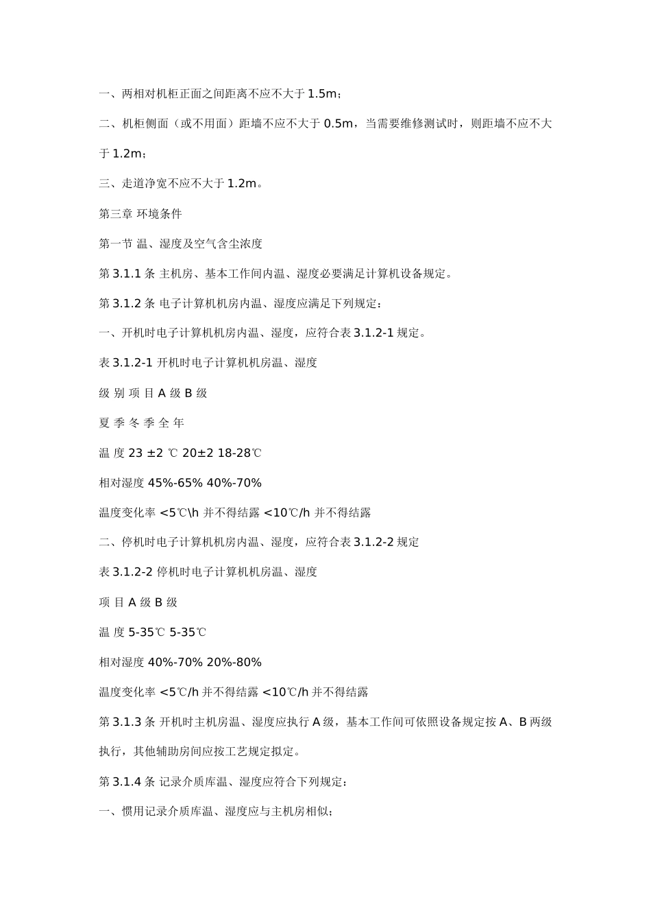 电子计算机机房设计规范样本_第3页