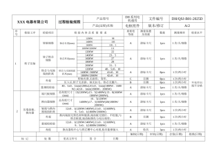 电机过程检验规程