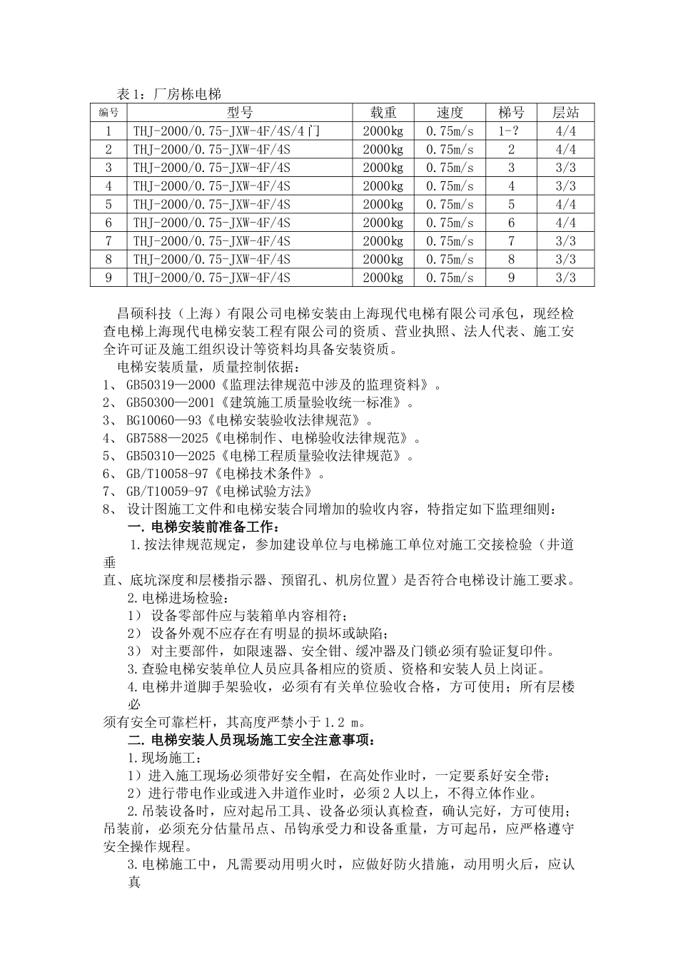 电梯安装监理实施细则_第2页