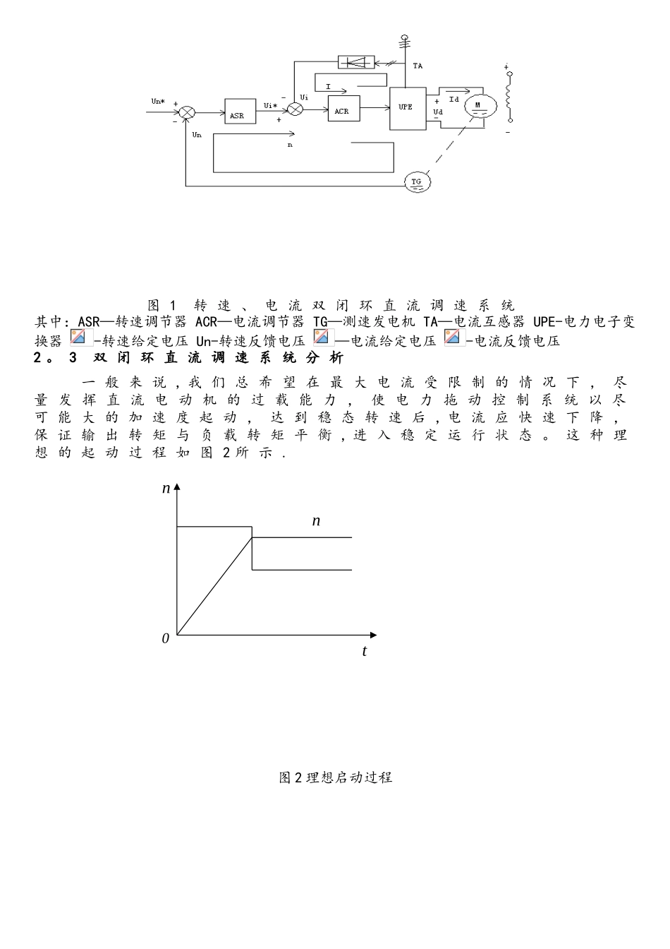 电流转速双闭环直流调速系统matlab仿真实验_第3页