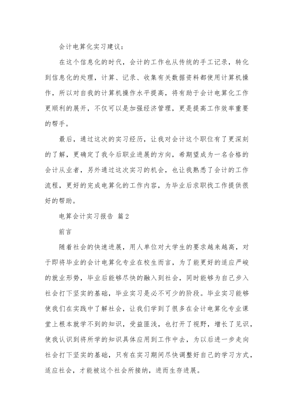 电算会计实习报告_第2页