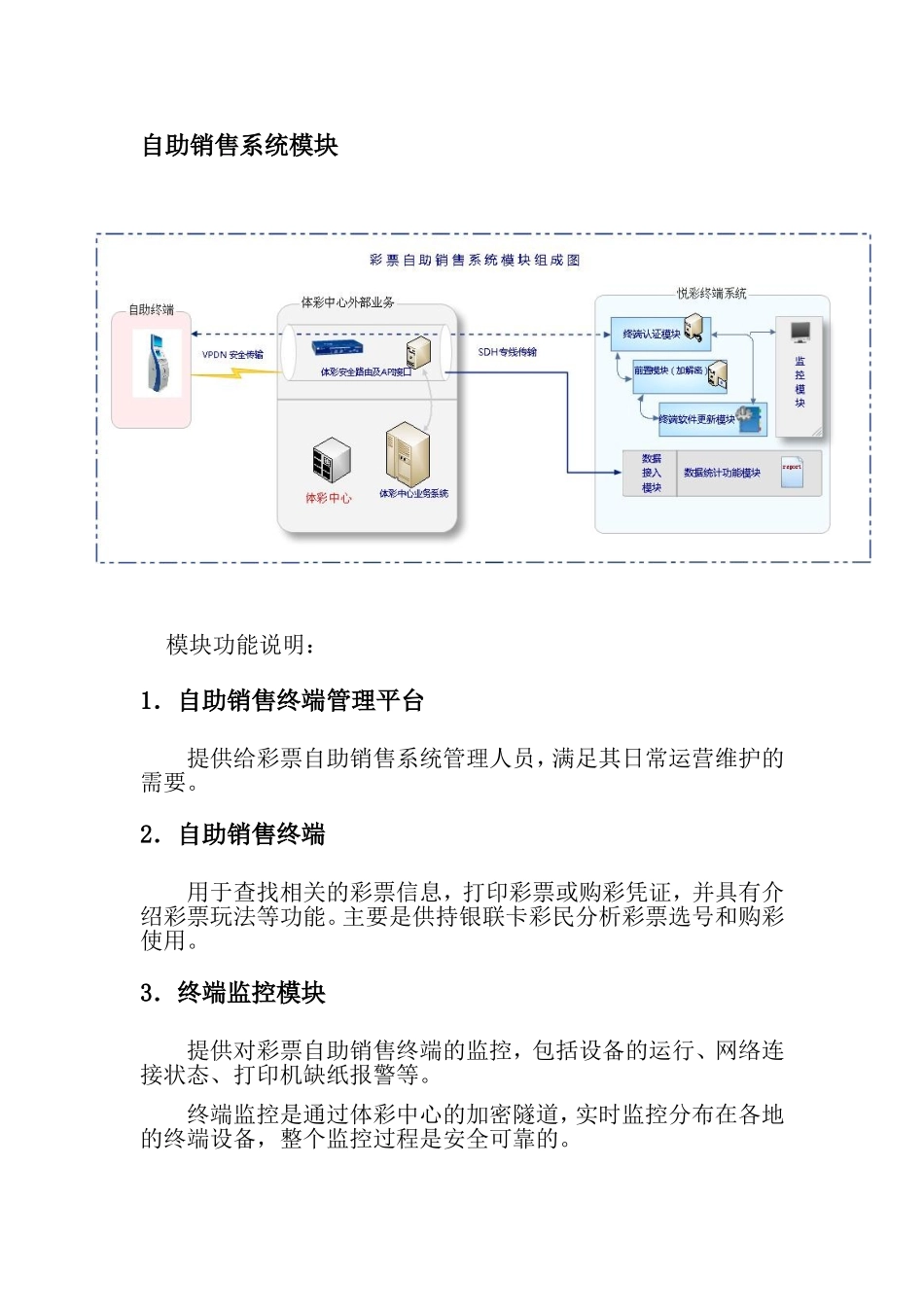 电脑体育彩票自助销售终端系统结构说明书_第2页