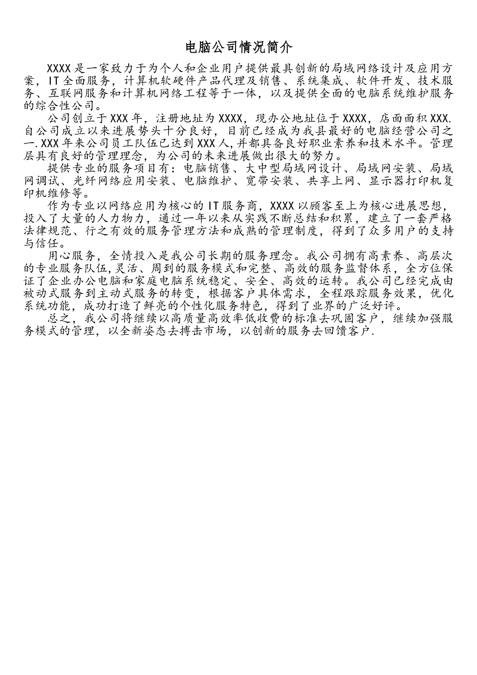 电脑公司情况简介_第1页
