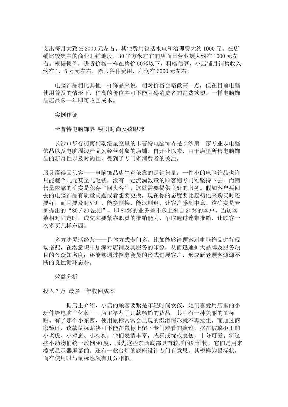 电脑租赁电子商务创业计划书_第3页