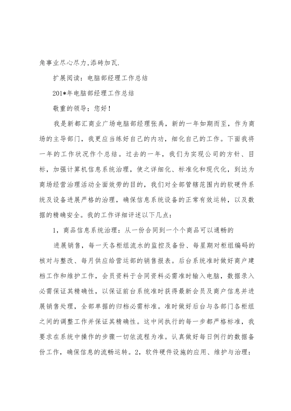 电脑部门主管年终总结_第3页