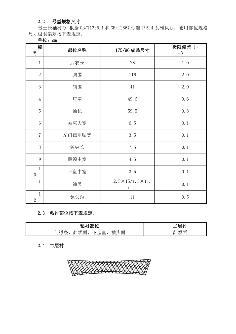 男士衬衫工艺制作标准_第2页