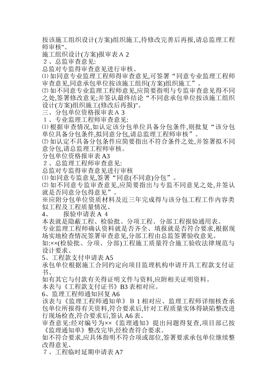 监理签字用语一览表_第2页