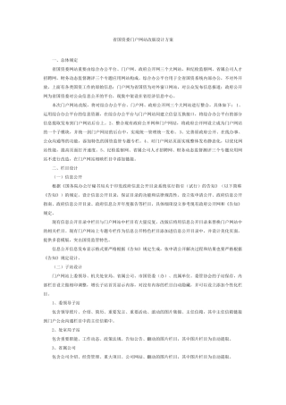 省国资委门户网站改版设计方案