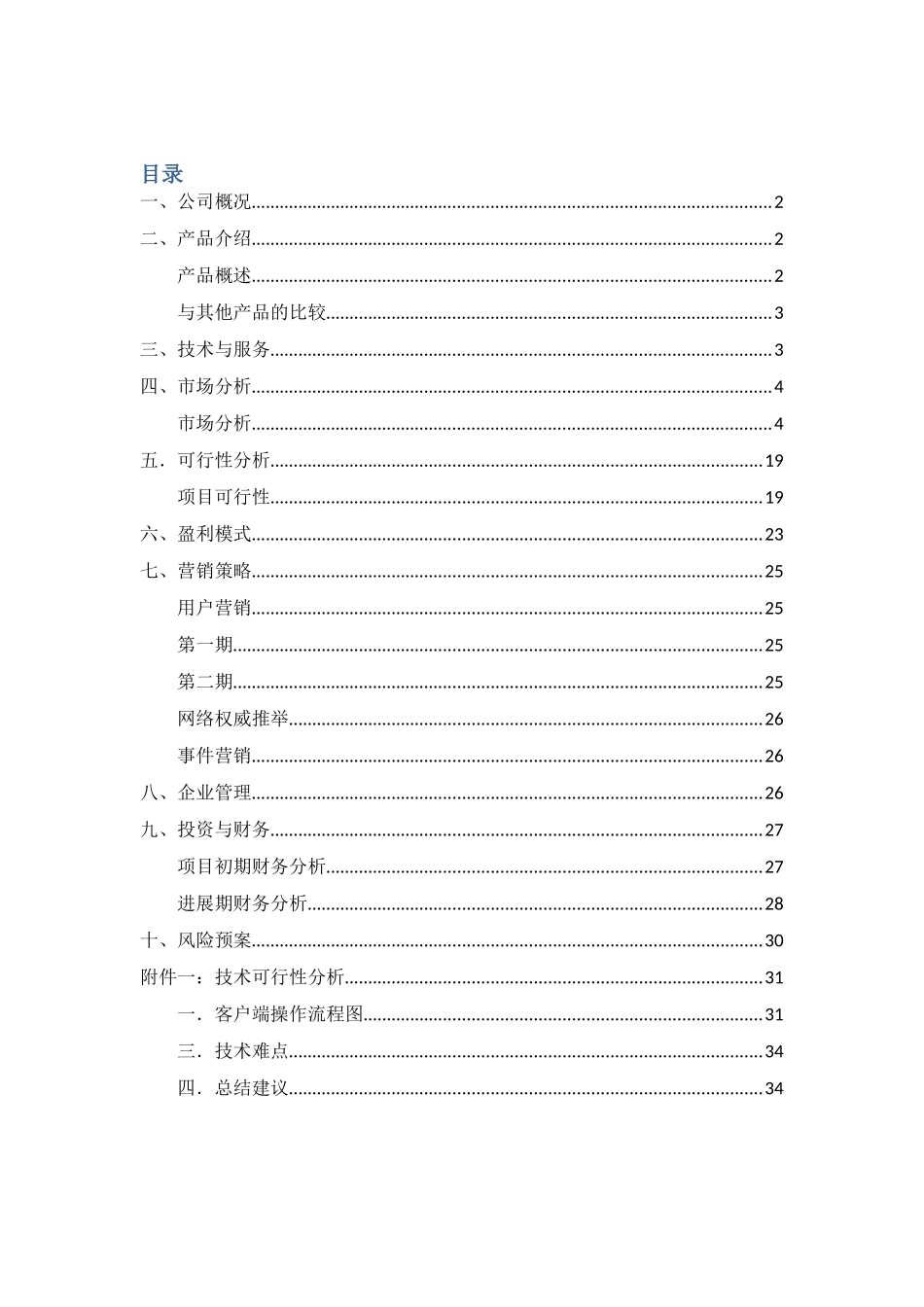 真实互联网公司创业计划书_第2页