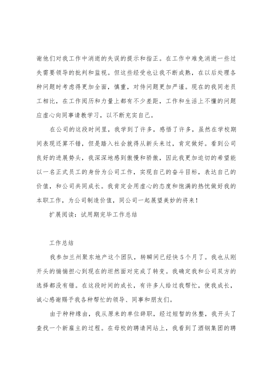 短暂两个月试用期结束后的工作总结_第3页
