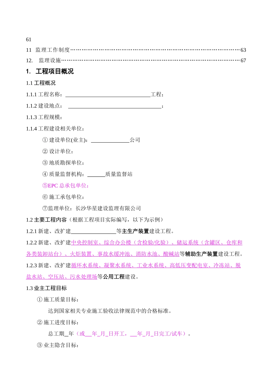 石化项目工程监理规划_第3页
