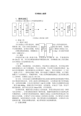 石灰稳定土基层