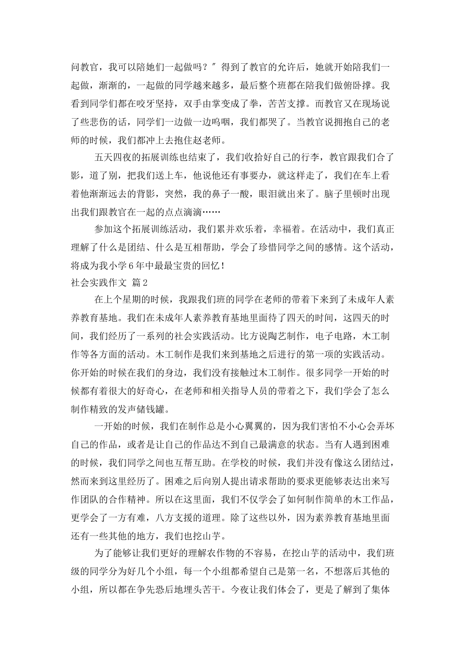 社会实践作文汇总5篇_第2页