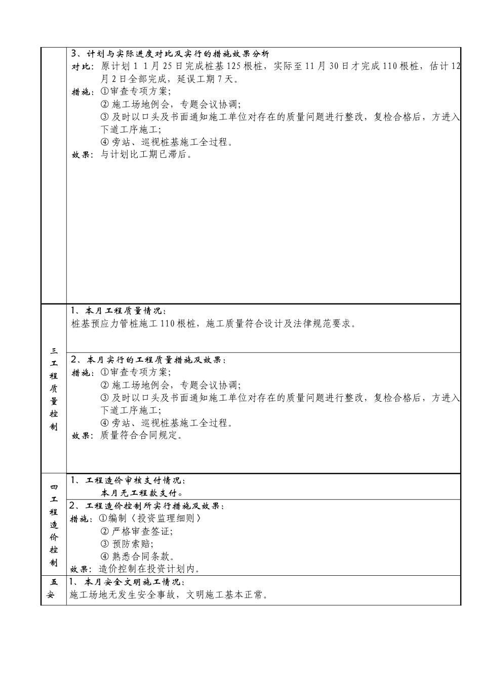 福建八方拓福仓储物流中心工程监理月报_第3页