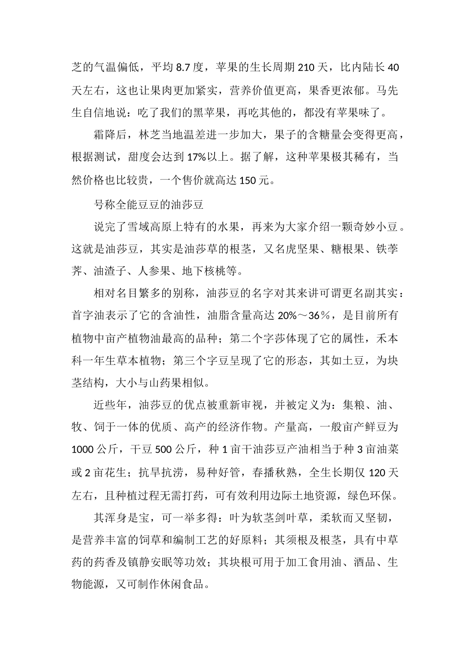 种植好项目：论个卖的黑苹果-油莎豆一亩创收3000元!_第2页