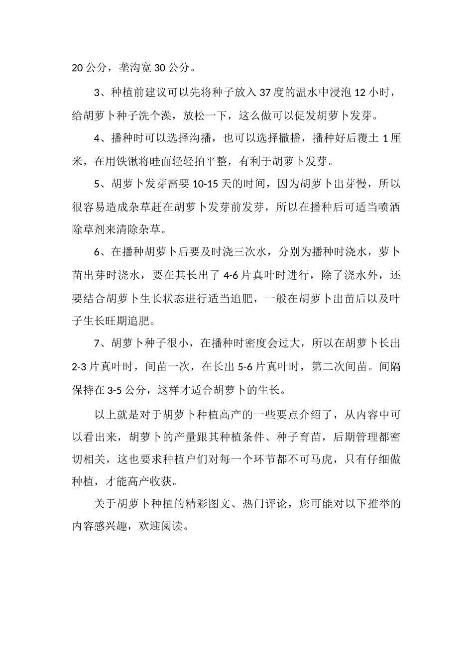 种植胡萝卜要想高产-掌握管理要领很关键!_第2页