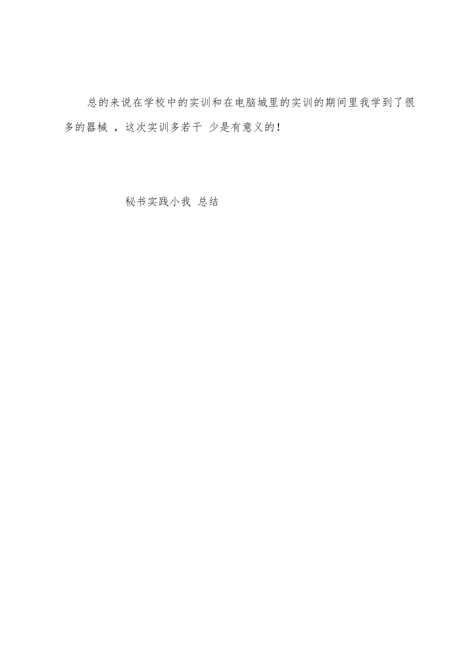 秘书实践小我总结_第3页
