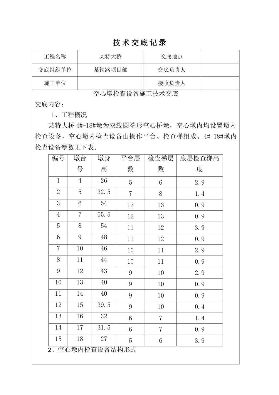 空心墩内爬梯技术交底_第1页