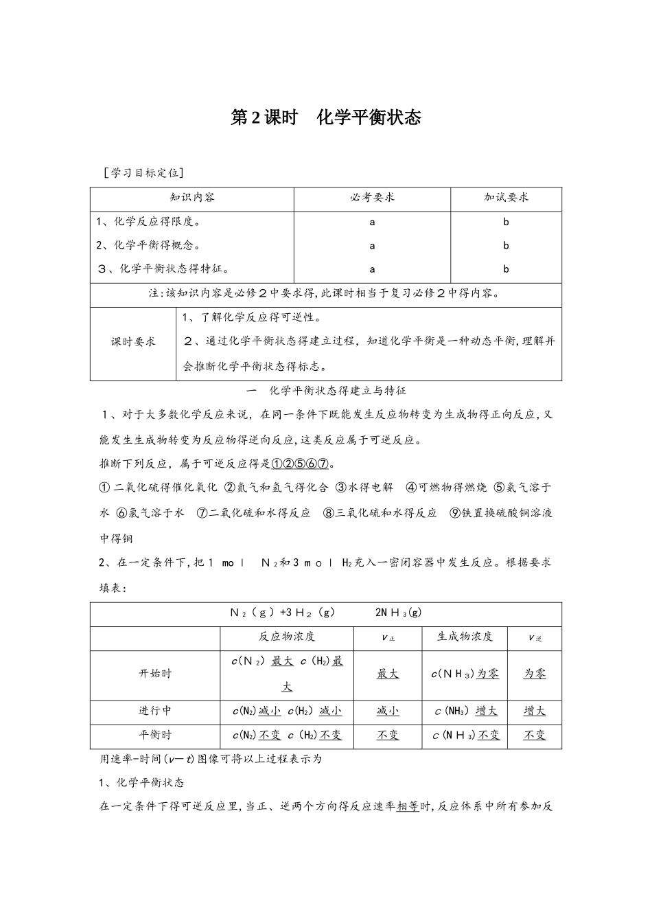 第2课时　化学平衡状态_第1页