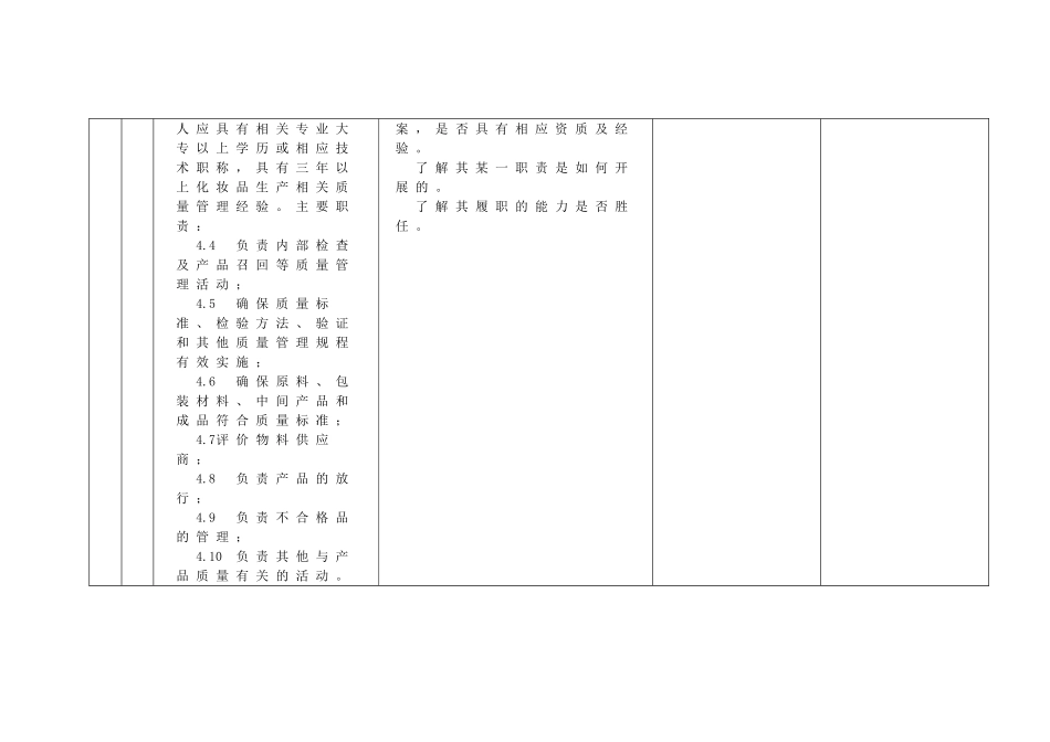第3组-化妆品许可证检查要点--企业自查表_第3页