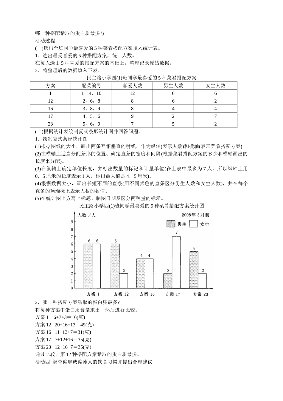 第八册-教材知识全解综合应用：营养午餐_第3页