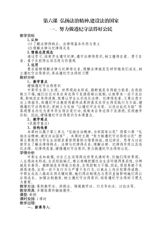 第六课-弘扬法治精神,建设法治国家1、努力做遵纪守法的好公民