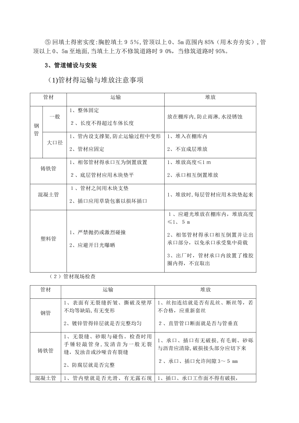 管网工程施工方案方法_第3页